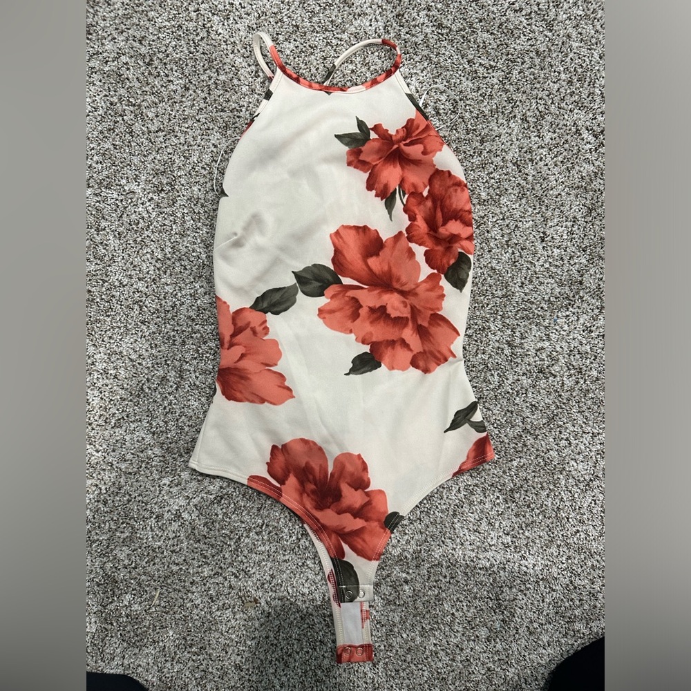 Flowered Bodysuit
